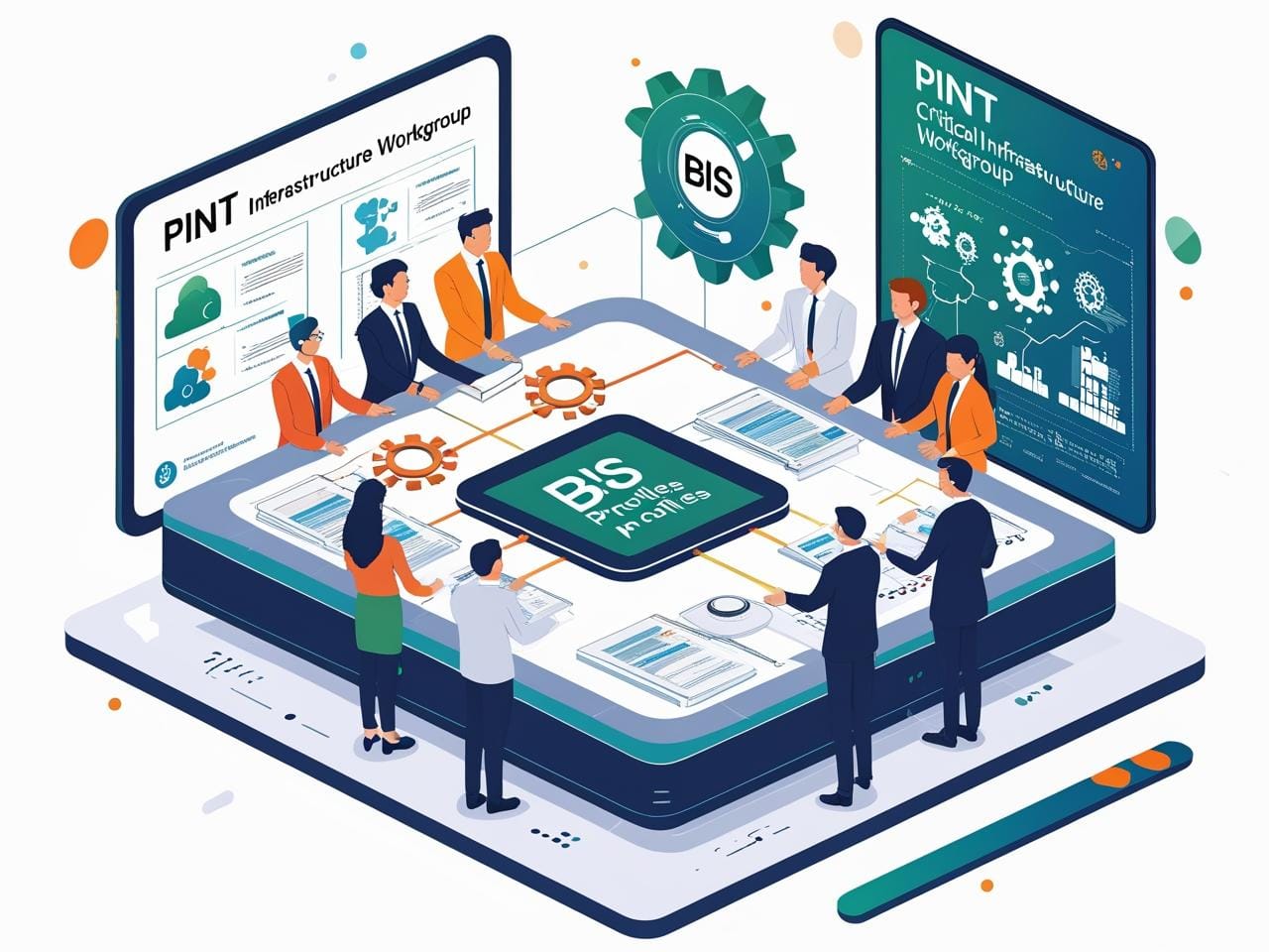 Participants at a Peppol workgroup session discussing global interoperability